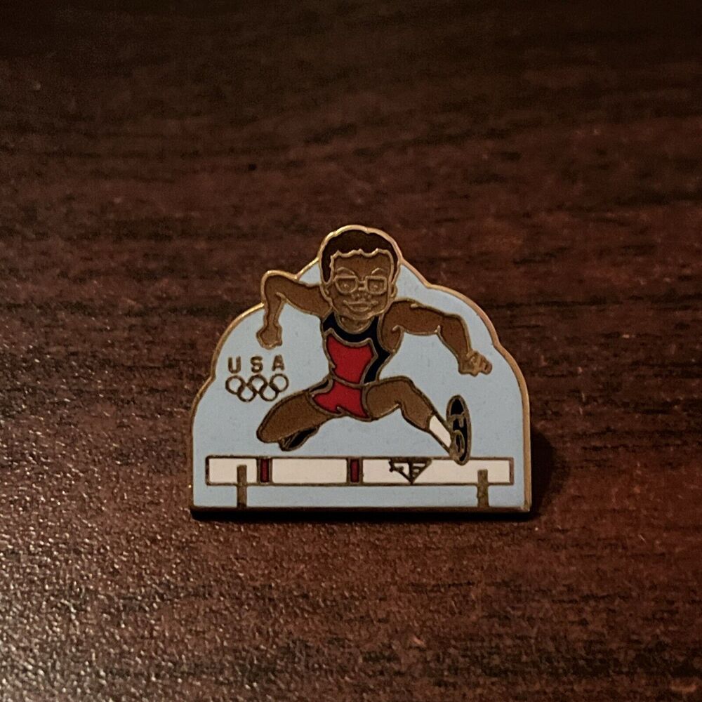 Olympics Team USA‎ Track Hurdles Lapel Hat Pin